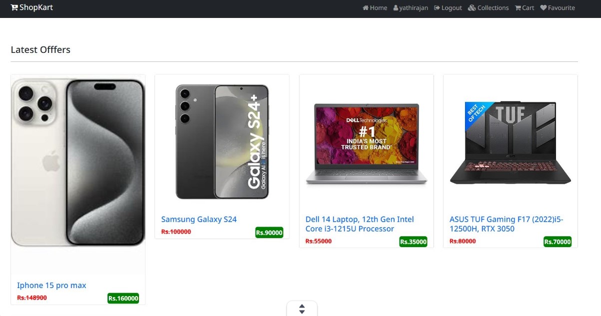 E Commerce Store Yathirajan A