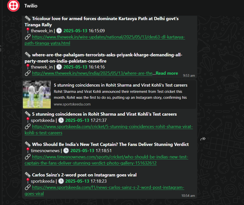 News Delivery Example